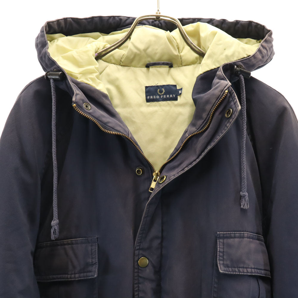 FRED PERRY フレッドペリー マウンテンパーカー M ネイビー 中綿ダウン メンズ