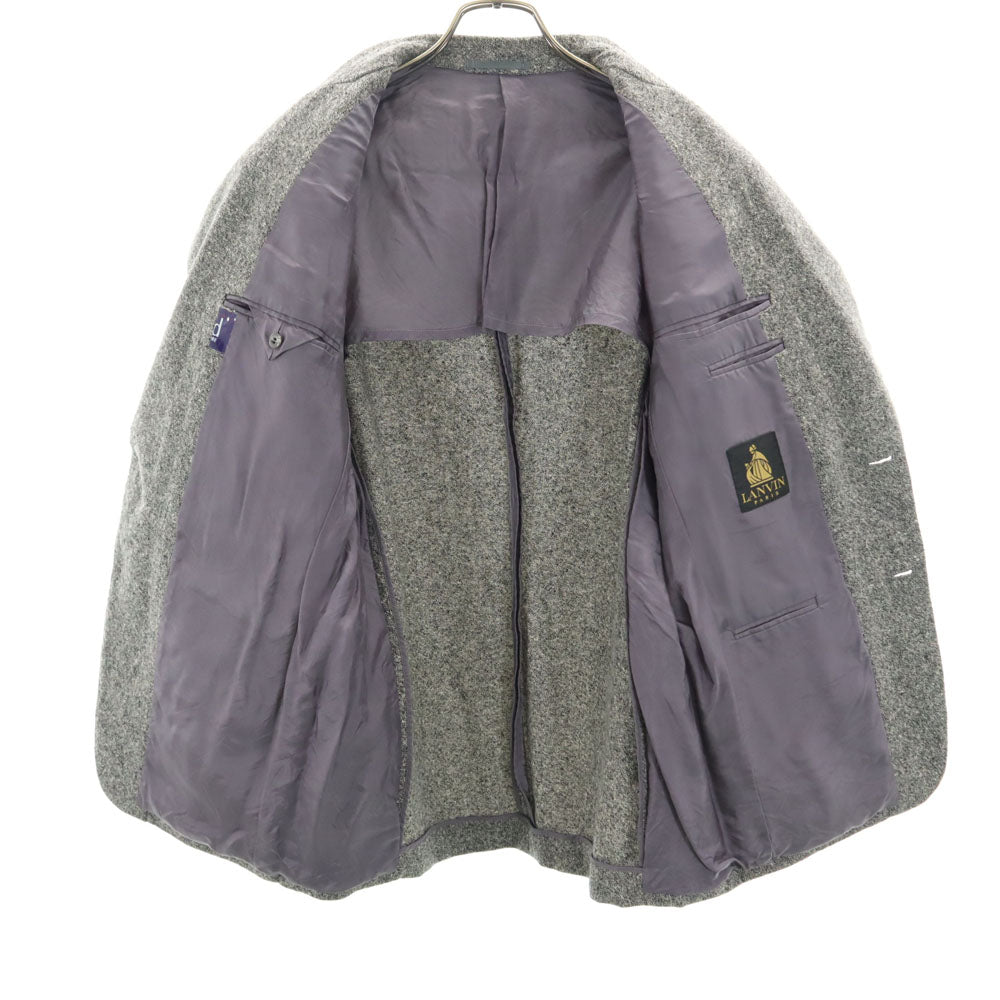 LANVIN ランバン 80s 90s ウール オールド テーラードジャケット S46-24 グレー メンズ