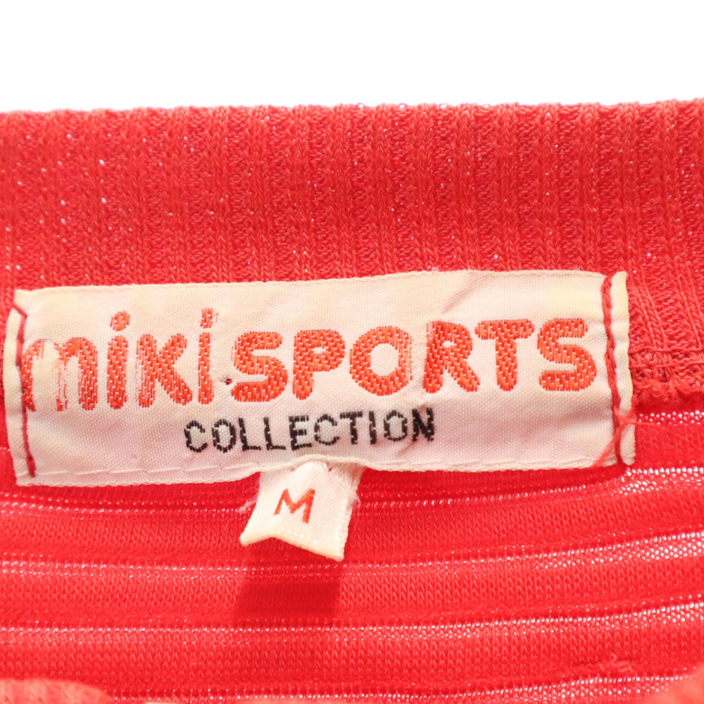 miki SPORTS ミキスポーツ 長袖 ハーフジップ トレーナー M レッド系 メンズ