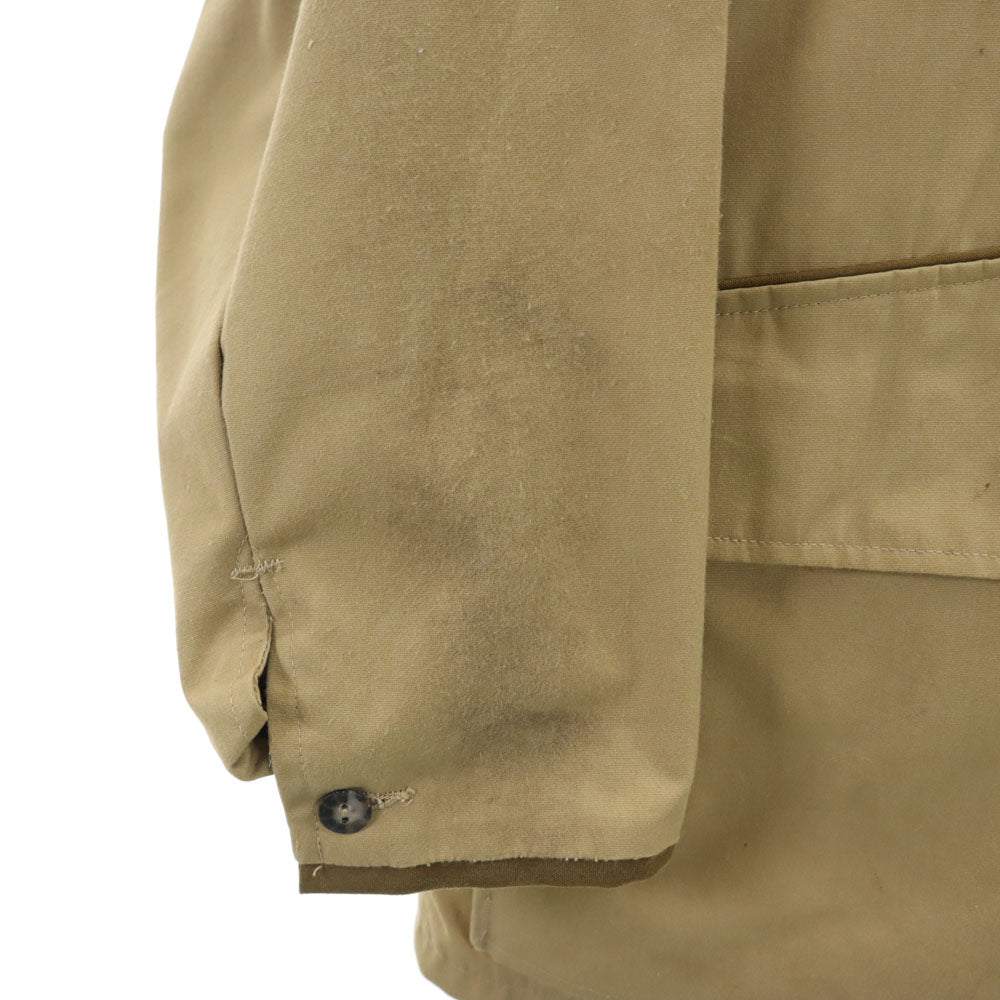 ブローニング 60s 70s ヴィンテージ アルミタロン デカタロン 襟コーデュロイ ハンティングジャケット ベージュ ダブルジップ メンズ