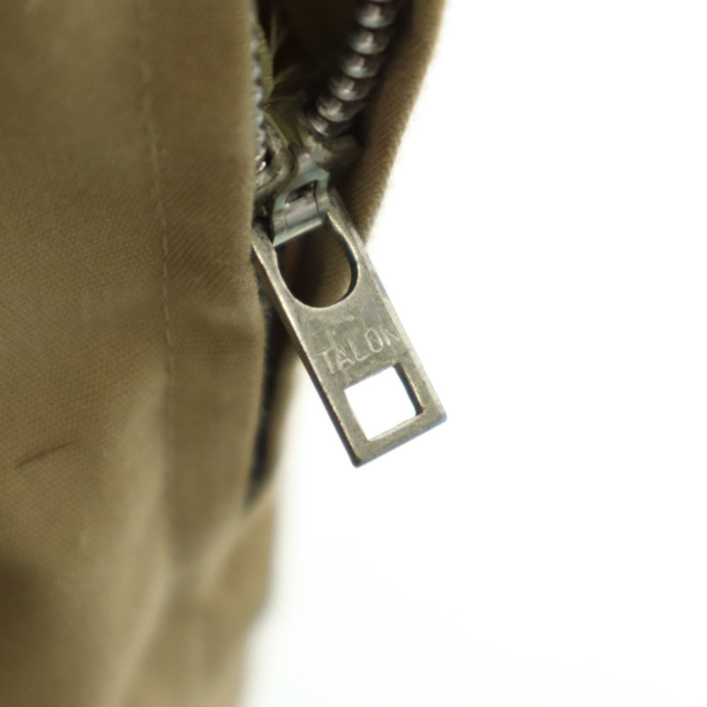 ブローニング 60s 70s ヴィンテージ アルミタロン デカタロン 襟コーデュロイ ハンティングジャケット ベージュ ダブルジップ メンズ