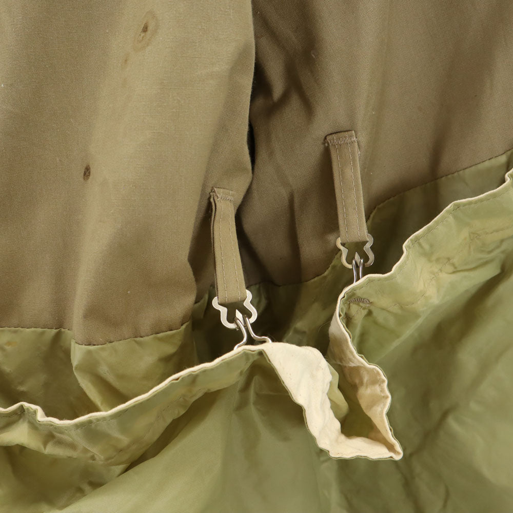 ブローニング 60s 70s ヴィンテージ アルミタロン デカタロン 襟コーデュロイ ハンティングジャケット ベージュ ダブルジップ メンズ