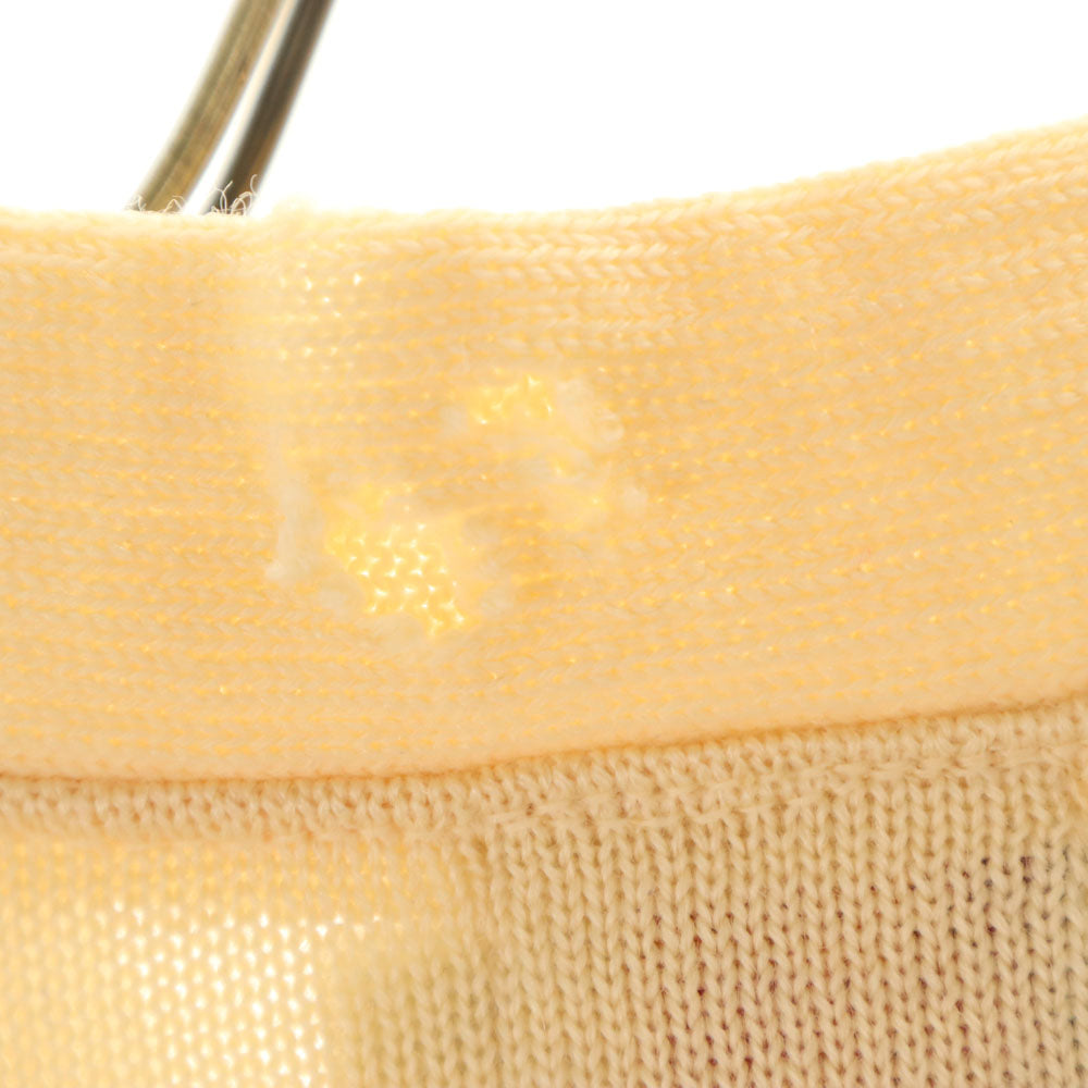 カンデル 60s ヴィンテージ レタード 長袖 Vネック ニットカーディガン アイボリー レディース