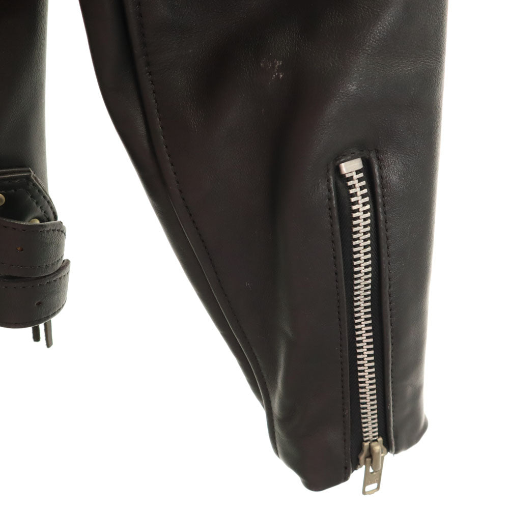 バンソンレザー USA製 ダブルライダースジャケット 36 ブラック メンズ