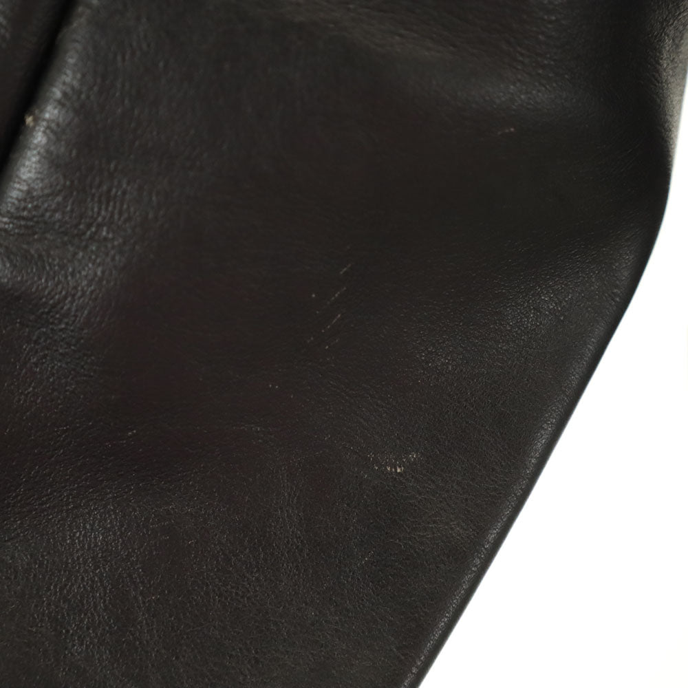 バンソンレザー USA製 ダブルライダースジャケット 36 ブラック メンズ