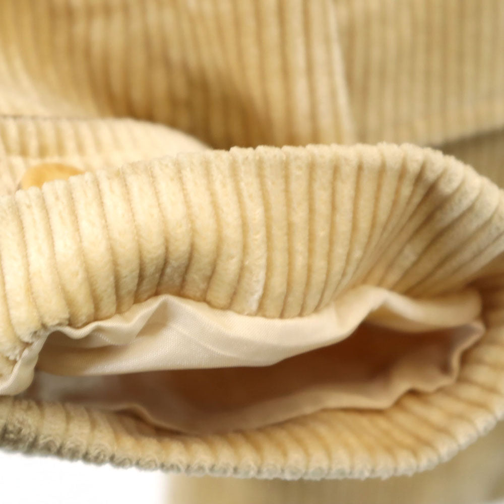 courreges クレージュ コーデュロイジャケット 9AR クリーム系 レディース