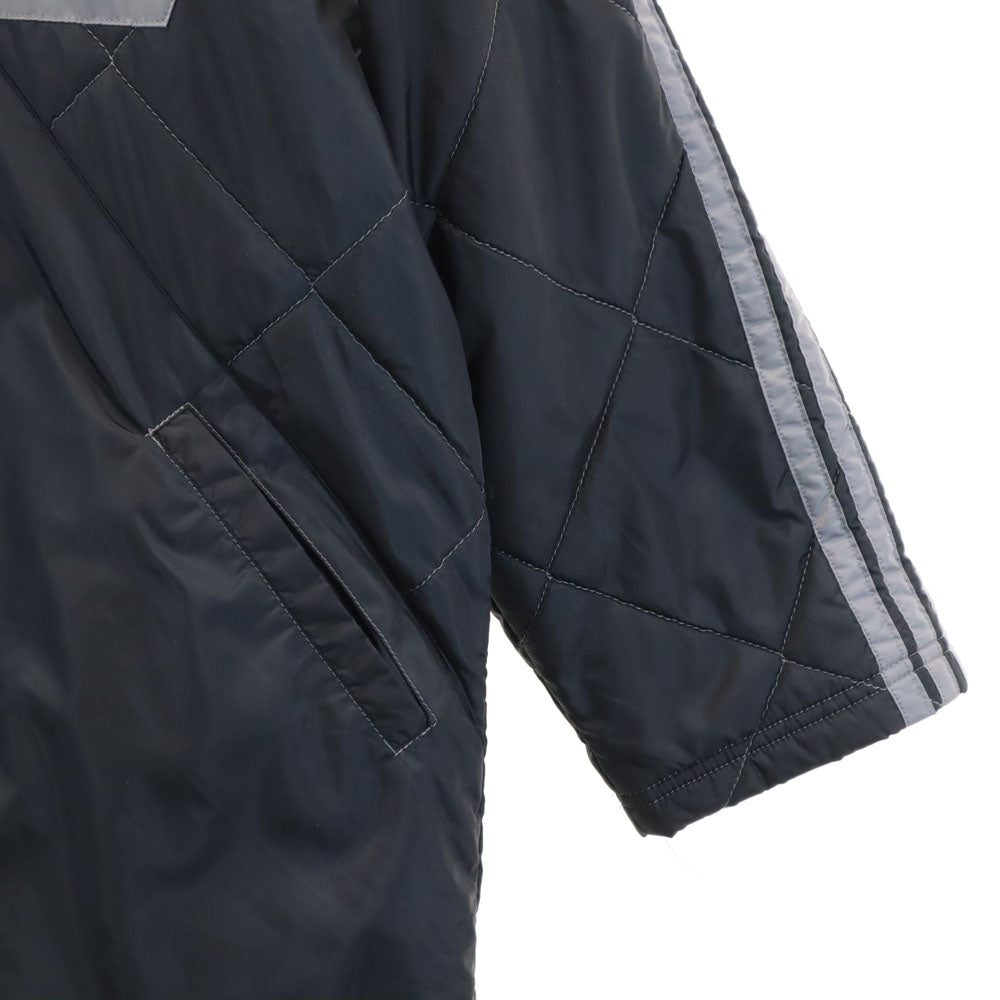 adidas アディダス 90s 日本製 デサント社 オールド トレフォイルロゴ 中綿ジャケット 160 ブラック キッズ