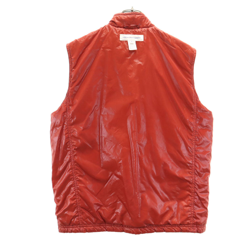 コムデギャルソンシャツ リバーシブル 中綿ベスト M チャコールブラック COMME des GARCONS SHIRT メンズ