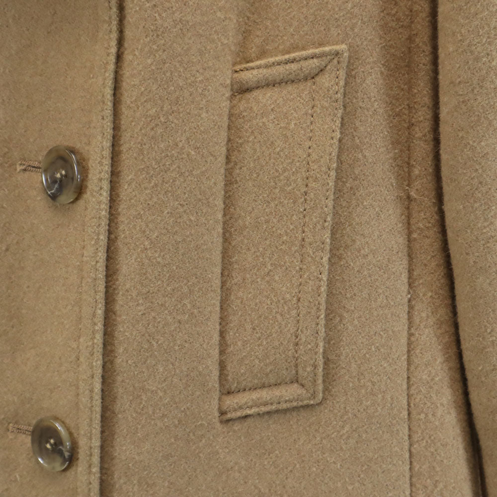 JEAN-PAUL GAULTIER ジャンポールゴルチエ ソフトメルトン ピーコート 42 ベージュブラウン 中綿入り レディース