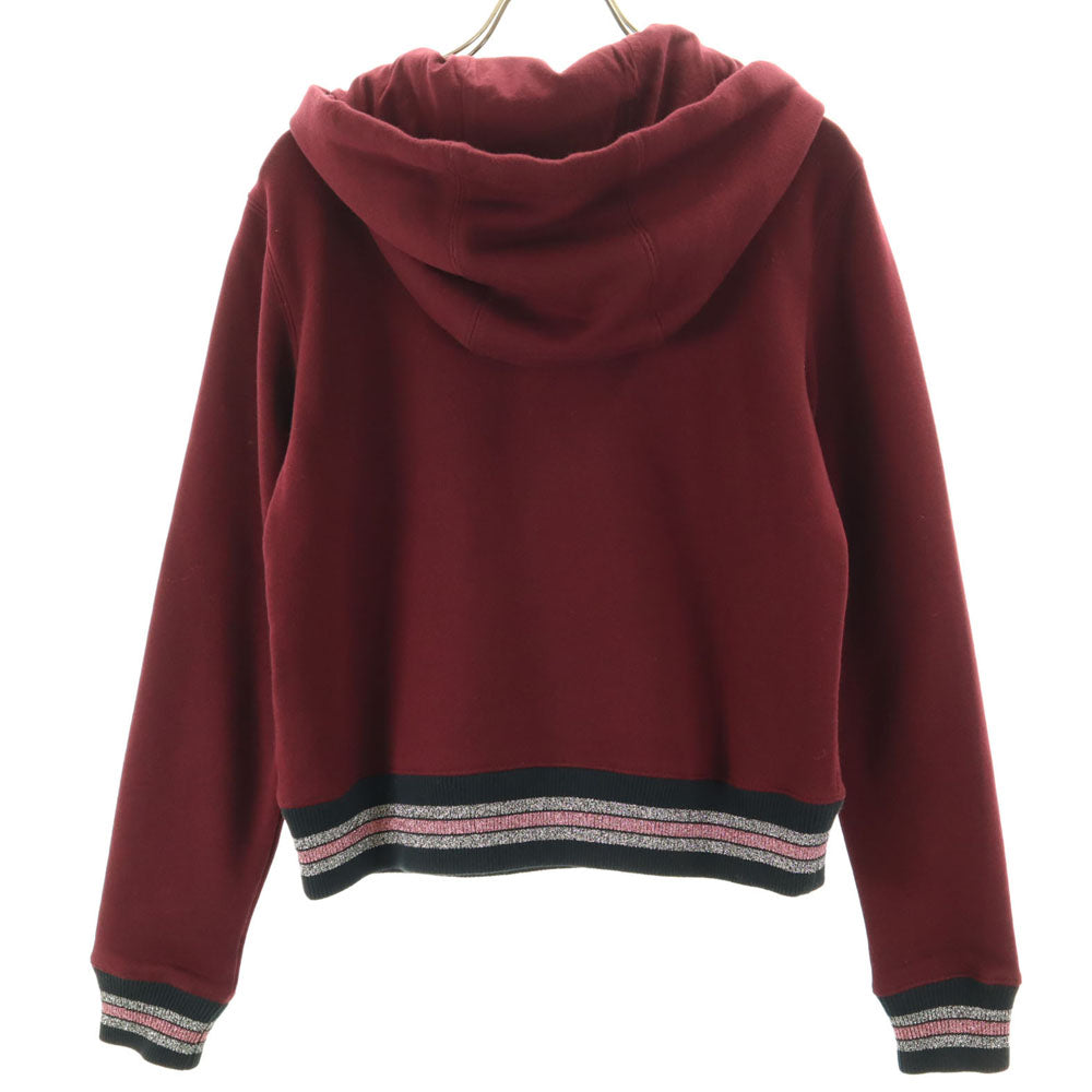 コーチ 長袖 スウェット パーカー XS ボルドー COACH レディース