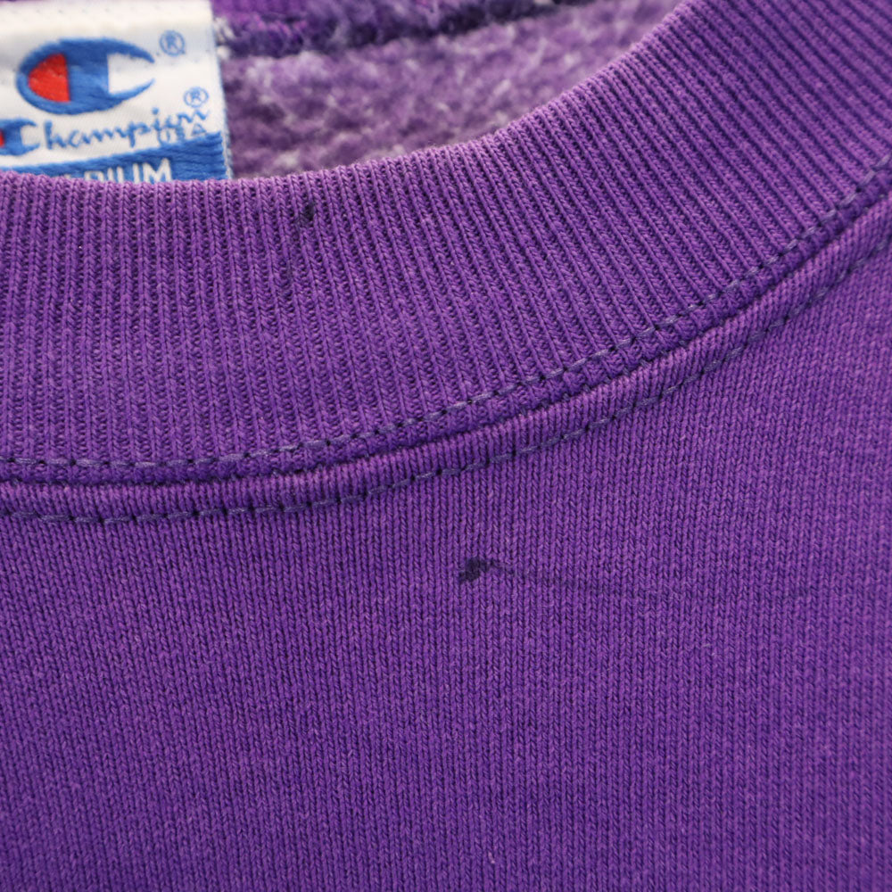 Champion チャンピオン 90s オールド USA製 青タグ 長袖 スウェット トレーナー M パープル 裏起毛 メンズ