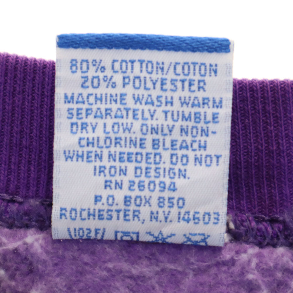 Champion チャンピオン 90s オールド USA製 青タグ 長袖 スウェット トレーナー M パープル 裏起毛 メンズ
