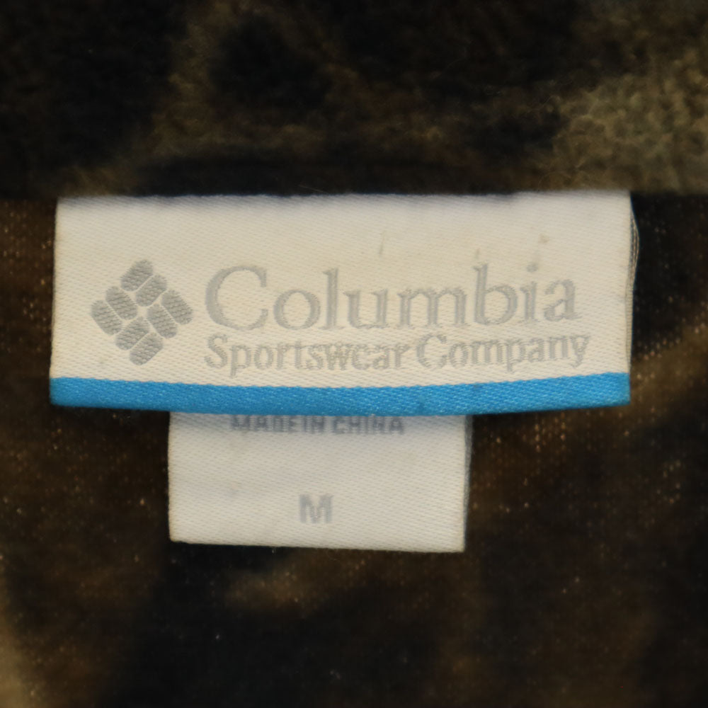Columbia コロンビア PM2607 総柄 バックアイスプリング ジャケット M ブラウン系 アウトドア メンズ