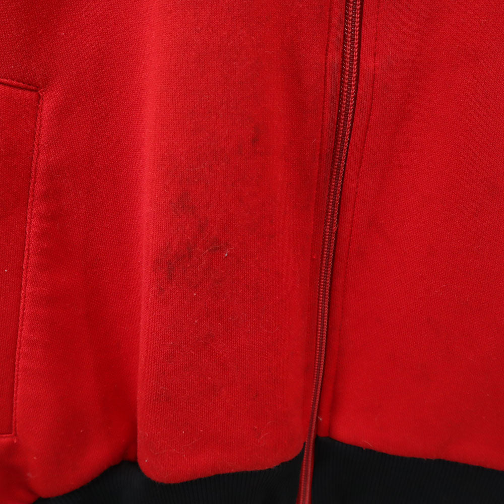 adidas アディダス 70s デサント製 ヴィンテージ 西ドイツタグ トレフォイルロゴ トラックジャケット M レッド ジャージ メンズ