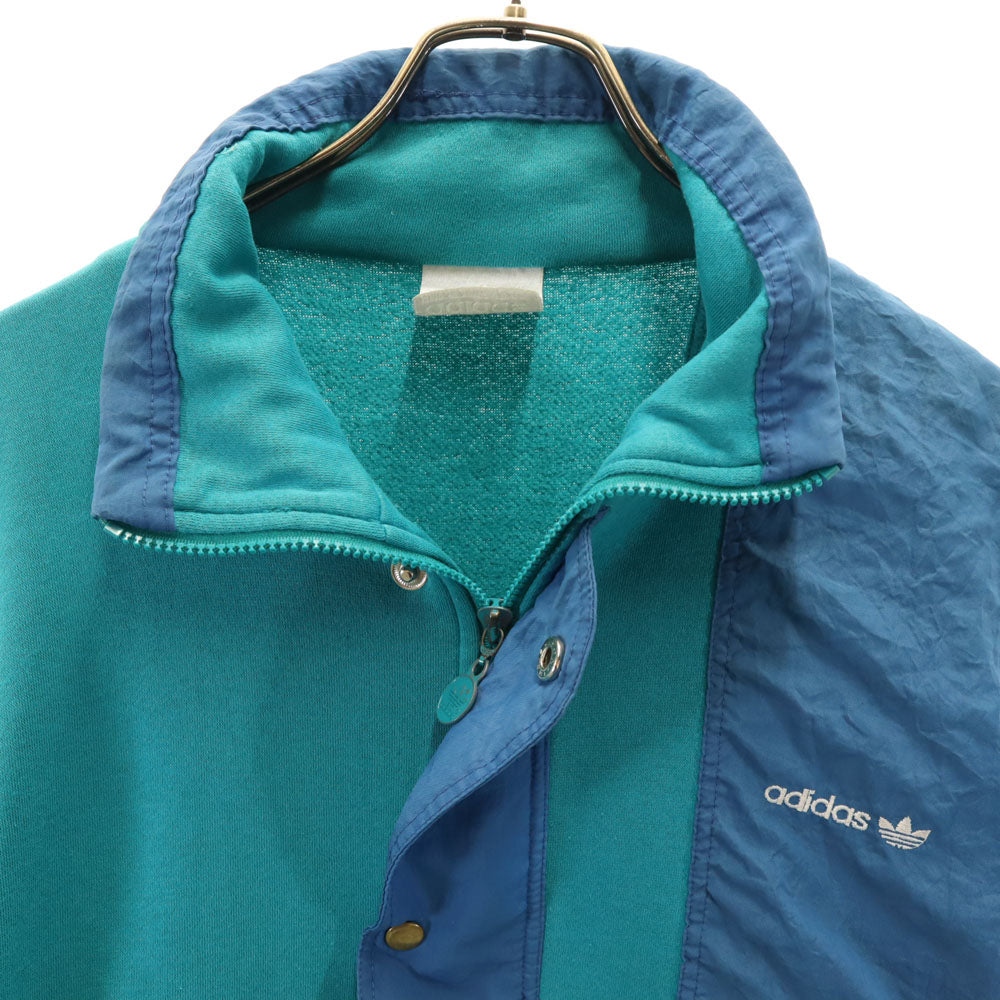 adidas アディダス 80s ヴィンテージ 銀タグ トレフォイルロゴ トラックジャケット ターコイズ 他 メンズ