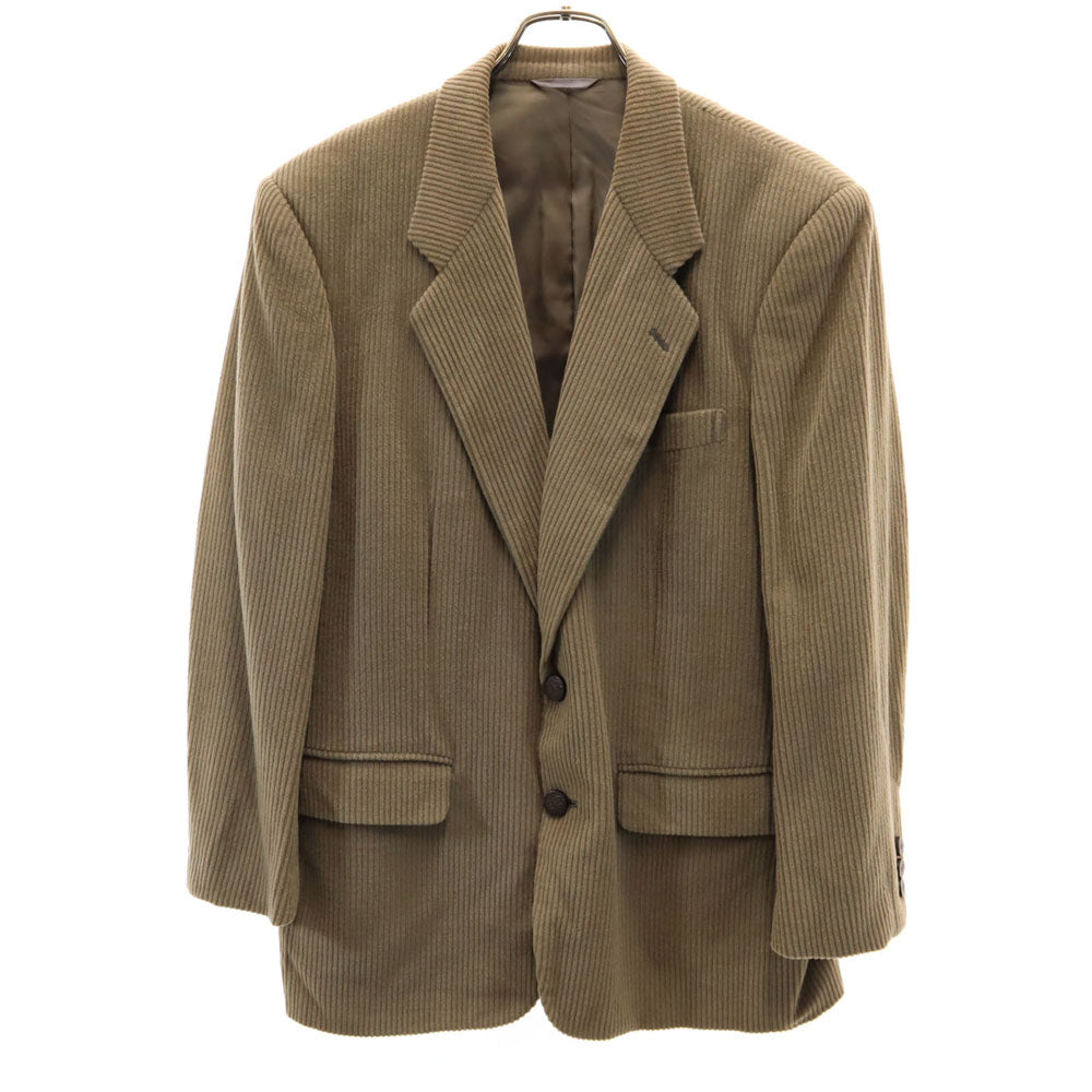 BALENCIAGA バレンシアガ 90s 日本製 オールド コーデュロイ テーラードジャケット 94AB4 アッシュブラウン系 太畝 ブレザー メンズ