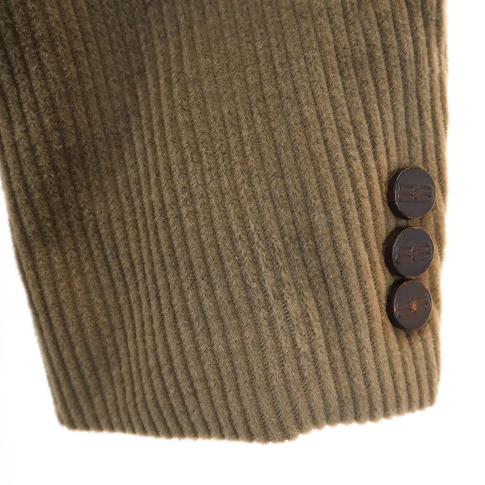 BALENCIAGA バレンシアガ 90s 日本製 オールド コーデュロイ テーラードジャケット 94AB4 アッシュブラウン系 太畝 ブレザー メンズ