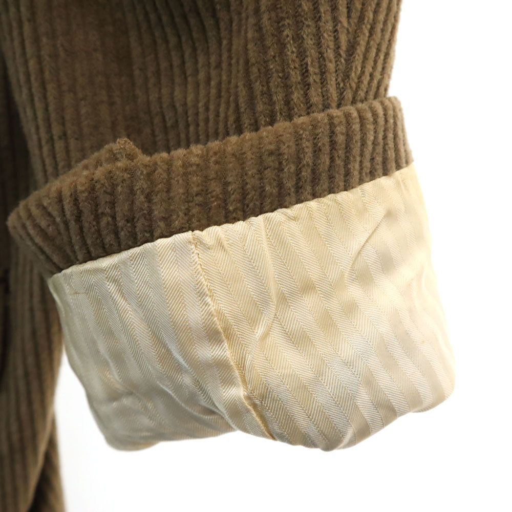 BALENCIAGA バレンシアガ 90s 日本製 オールド コーデュロイ テーラードジャケット 94AB4 アッシュブラウン系 太畝 ブレザー メンズ