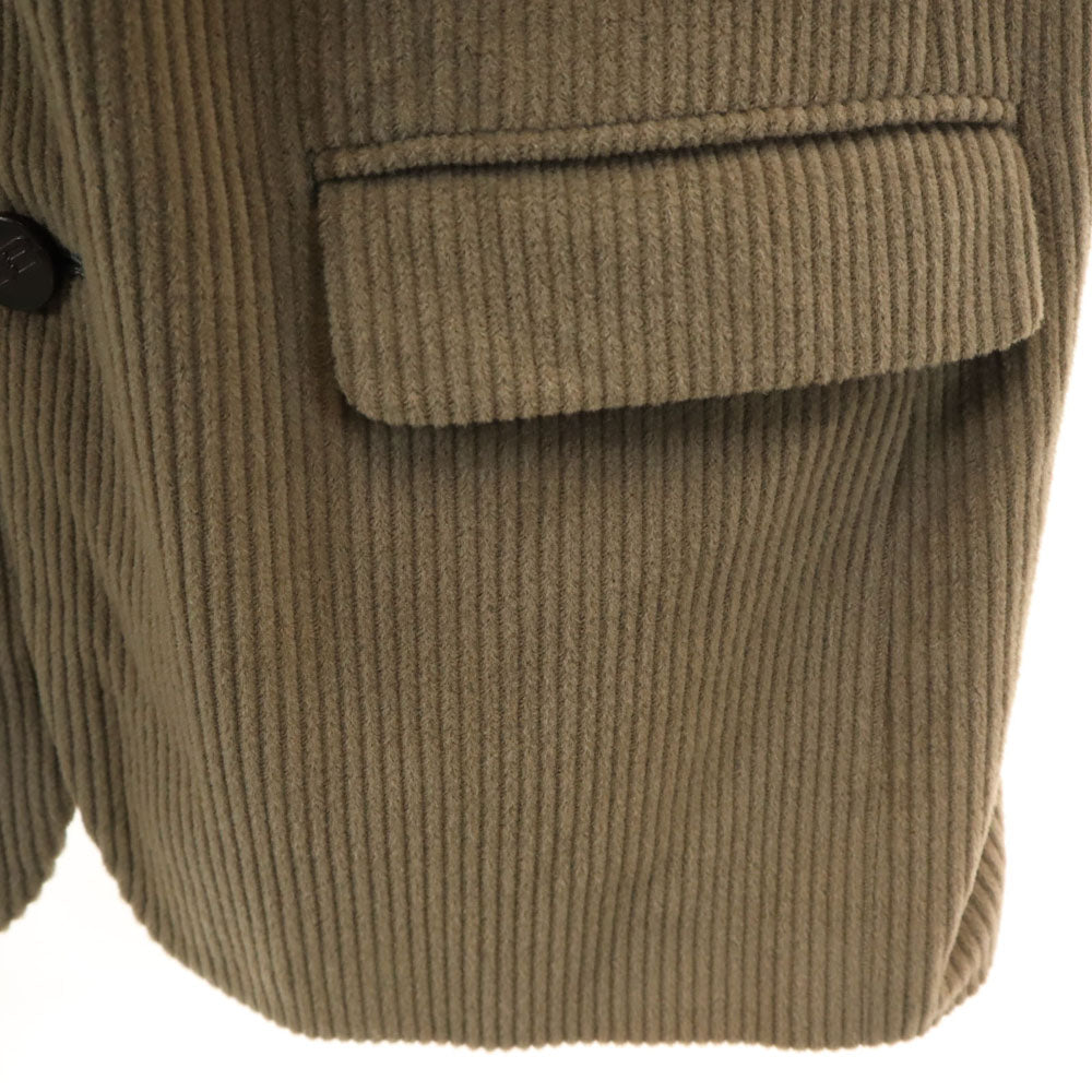 BALENCIAGA バレンシアガ 90s 日本製 オールド コーデュロイ テーラードジャケット 94AB4 アッシュブラウン系 太畝 ブレザー メンズ