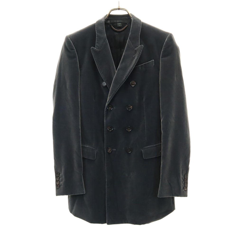 Burberry Prorsum バーバリープローサム イタリア製 ベロア ジャケット 44 チャコールグレー レディース