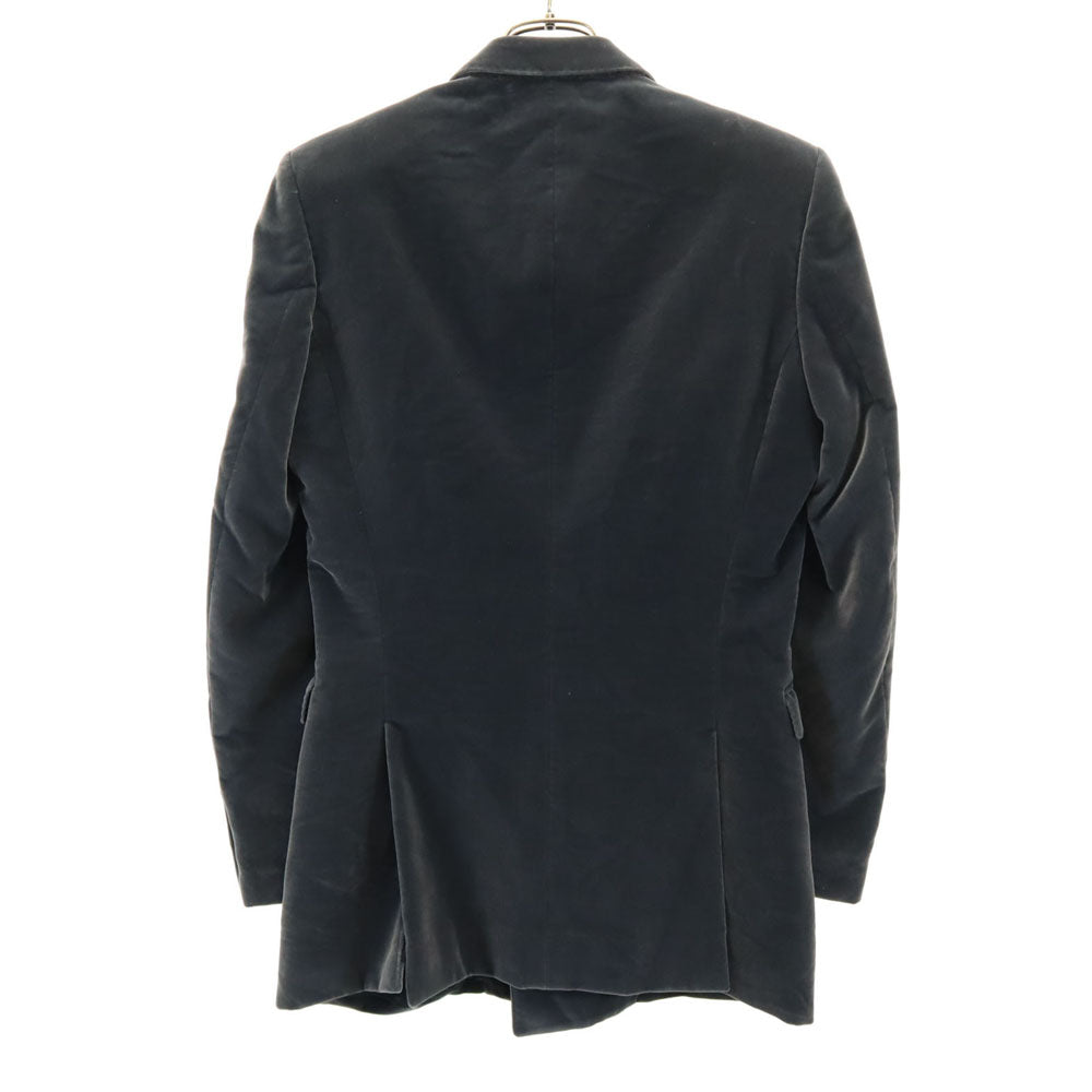 Burberry Prorsum バーバリープローサム イタリア製 ベロア ジャケット 44 チャコールグレー レディース