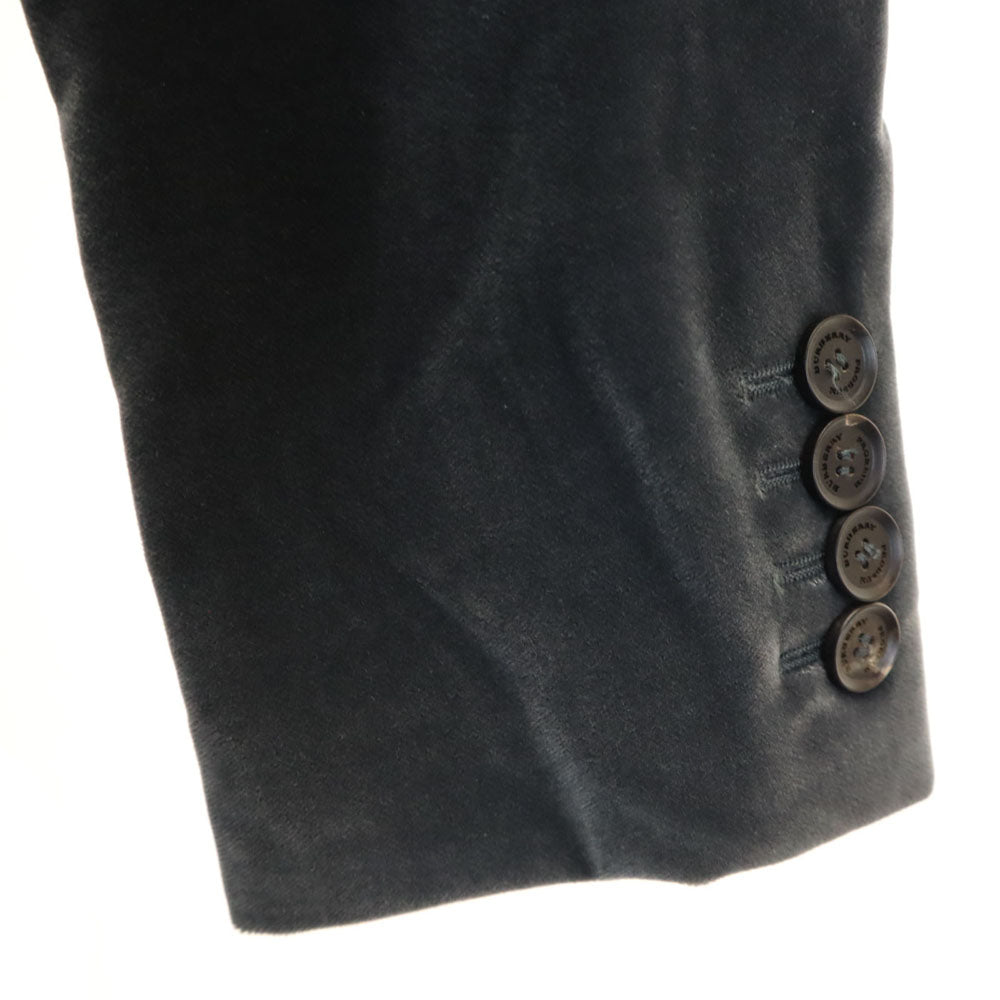 Burberry Prorsum バーバリープローサム イタリア製 ベロア ジャケット 44 チャコールグレー レディース