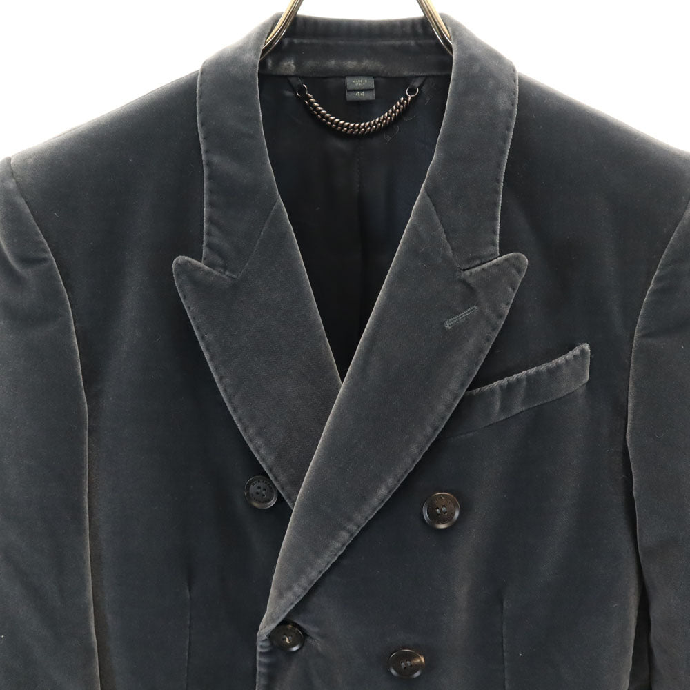 Burberry Prorsum バーバリープローサム イタリア製 ベロア ジャケット 44 チャコールグレー レディース