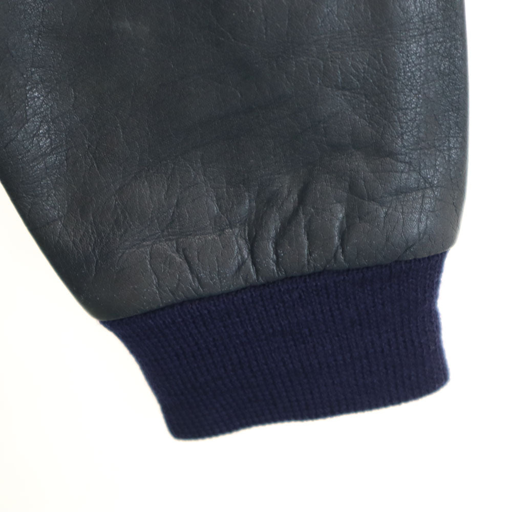 PRINT HOUSE スタジャン O ネイビー系 メンズ