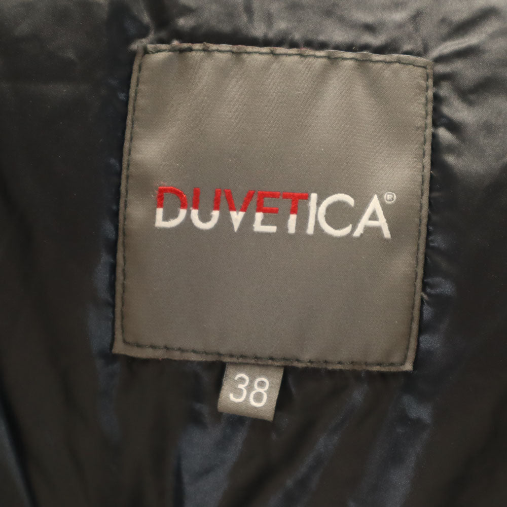 DUVETICA デュベティカ カッパ ダウンジャケット 38 チャコールグレー フォックスファー付き KAPPA レディース