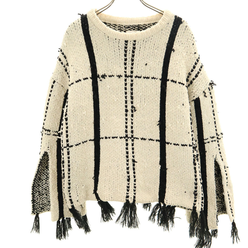 AMERI UNDRESSED アメリ 1920131030 長袖 セーター F アイボリー ニット SHOUJI BRAID KNIT TOP レディース