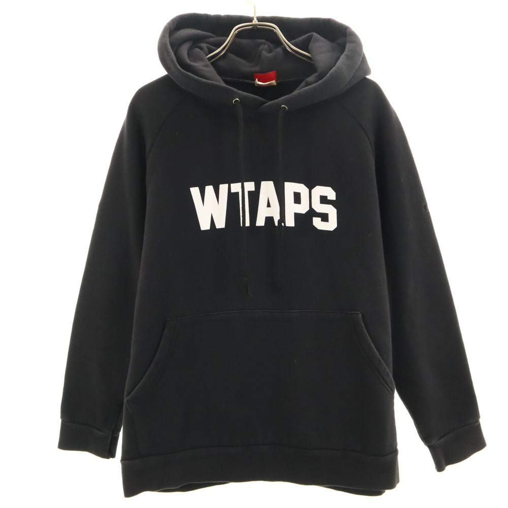WTAPS ダブルタップス 長袖 スウェットパーカー S ブラック 裏起毛 メンズ