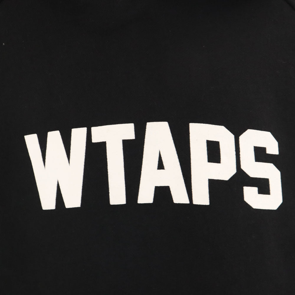 WTAPS ダブルタップス 長袖 スウェットパーカー S ブラック 裏起毛 メンズ