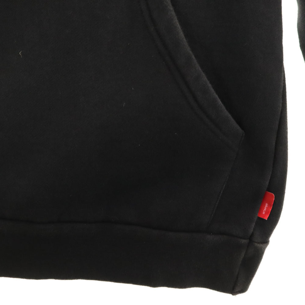 WTAPS ダブルタップス 長袖 スウェットパーカー S ブラック 裏起毛 メンズ