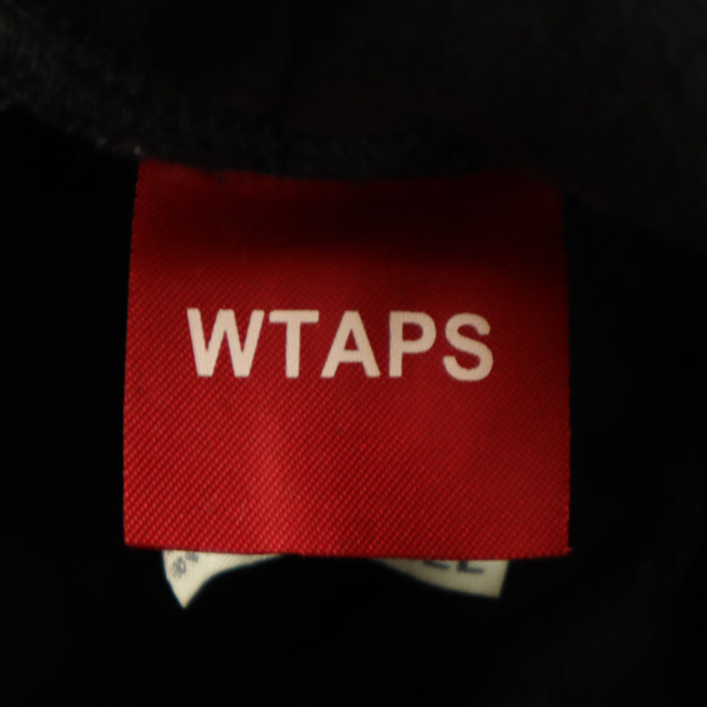 WTAPS ダブルタップス 長袖 スウェットパーカー S ブラック 裏起毛 メンズ