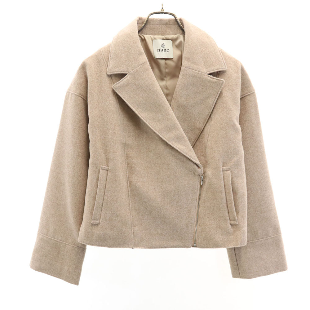 美品 nano universe ナノユニバース チェスターコート 36 ピンク レディース