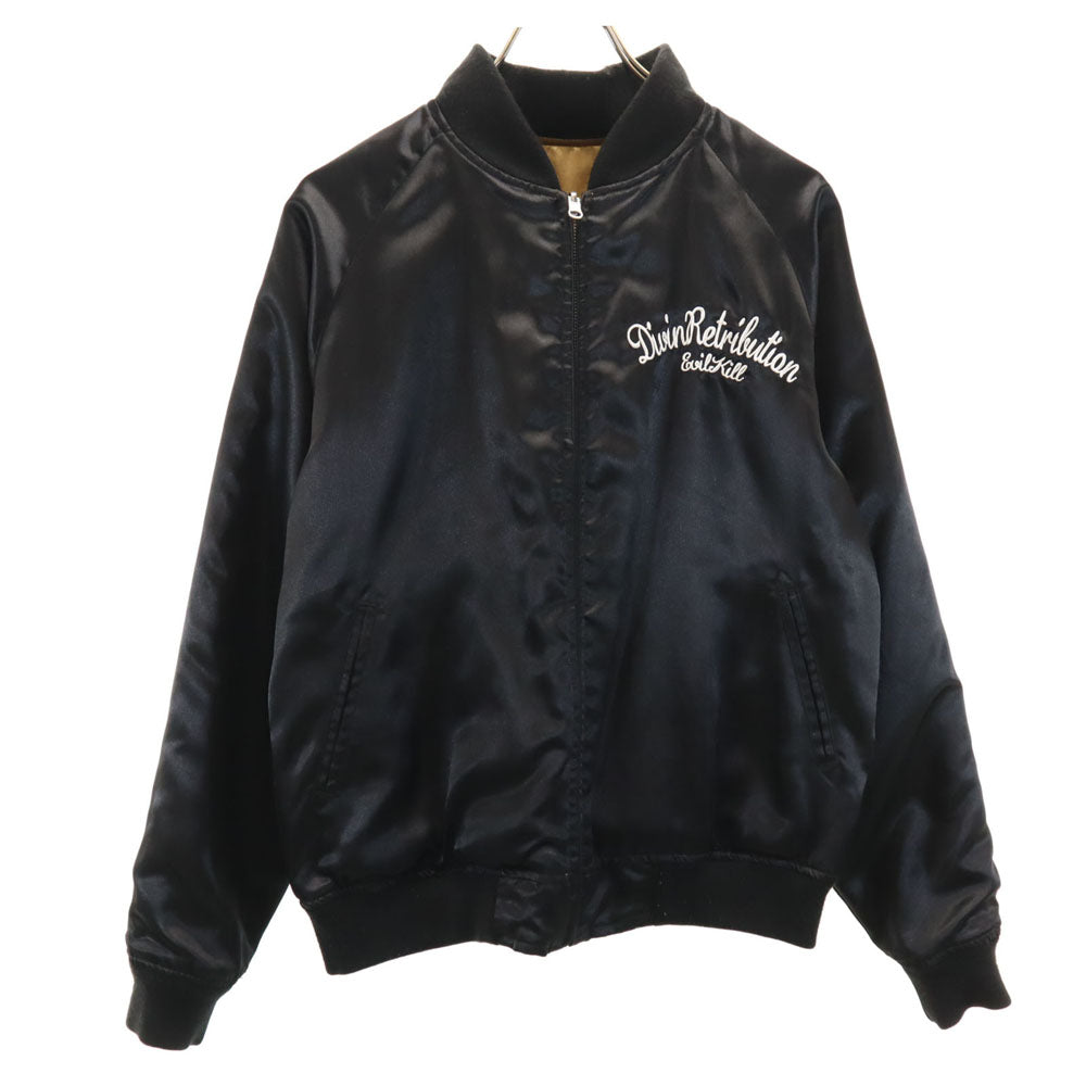 抜刀娘 リバーシブル スタジャン M ゴールド/ブラック メンズ