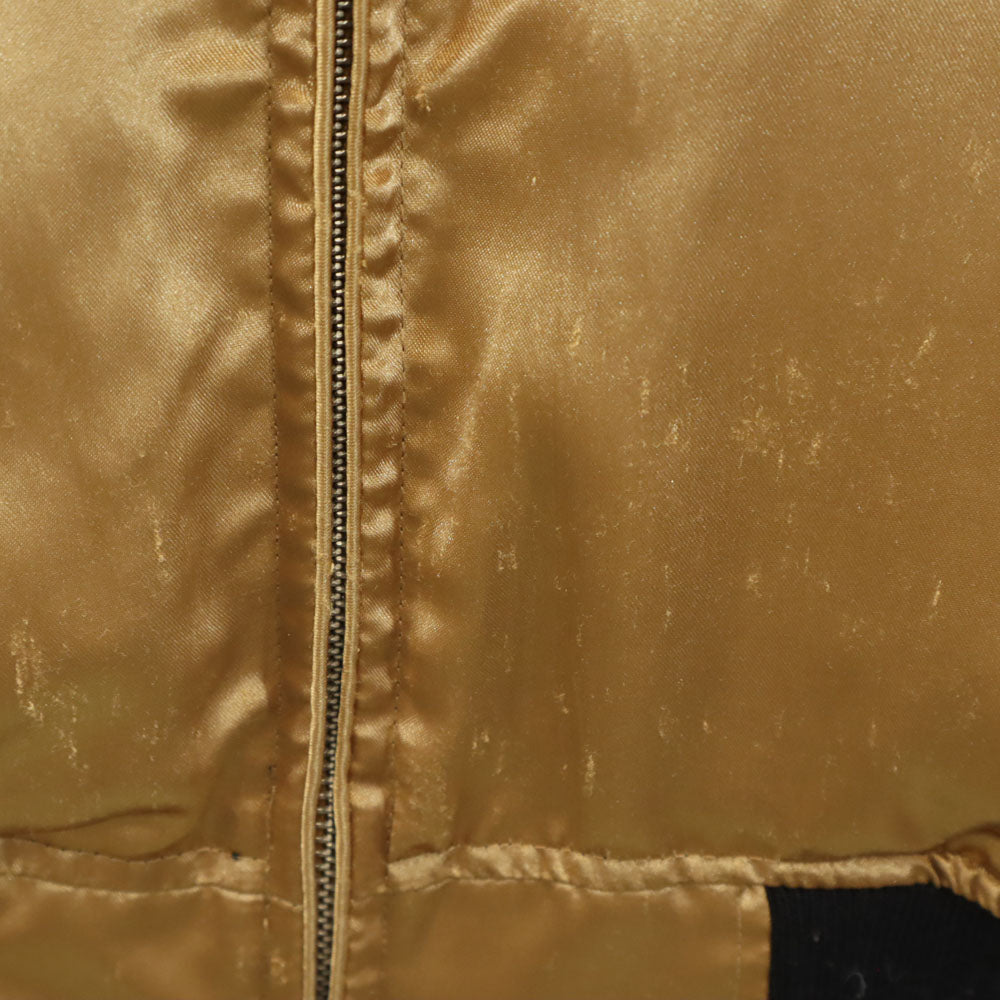 抜刀娘 リバーシブル スタジャン M ゴールド/ブラック メンズ