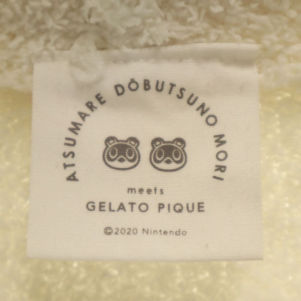 gelato pique ジェラートピケ あつまれ どうぶつの森 コラボ 長袖 ジップパーカー F アイボリー レディース