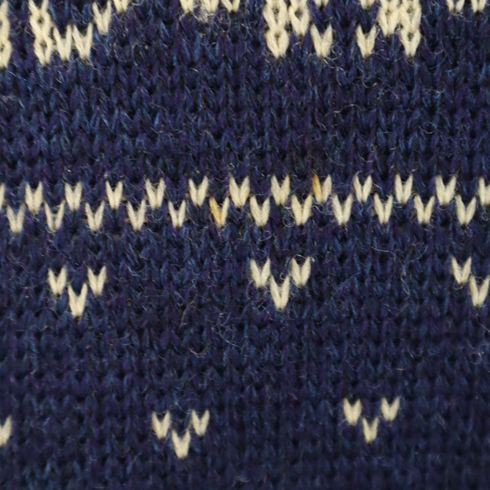 Billy Buck 70s 80s ヴィンテージ ノルディック柄 長袖 セーター M ネイビー ニット レディース