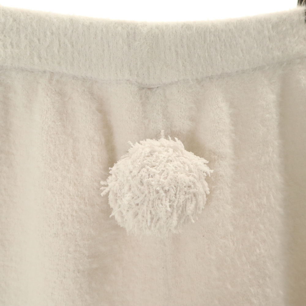 ジェラートピケ 長袖 Vネックカーディガン ルームウェア 上下 セットアップ F グレー gelato pique ふわモコ レディース