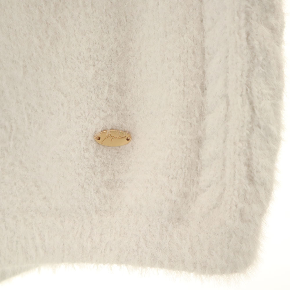 ジェラートピケ 長袖 Vネックカーディガン ルームウェア 上下 セットアップ F グレー gelato pique ふわモコ レディース