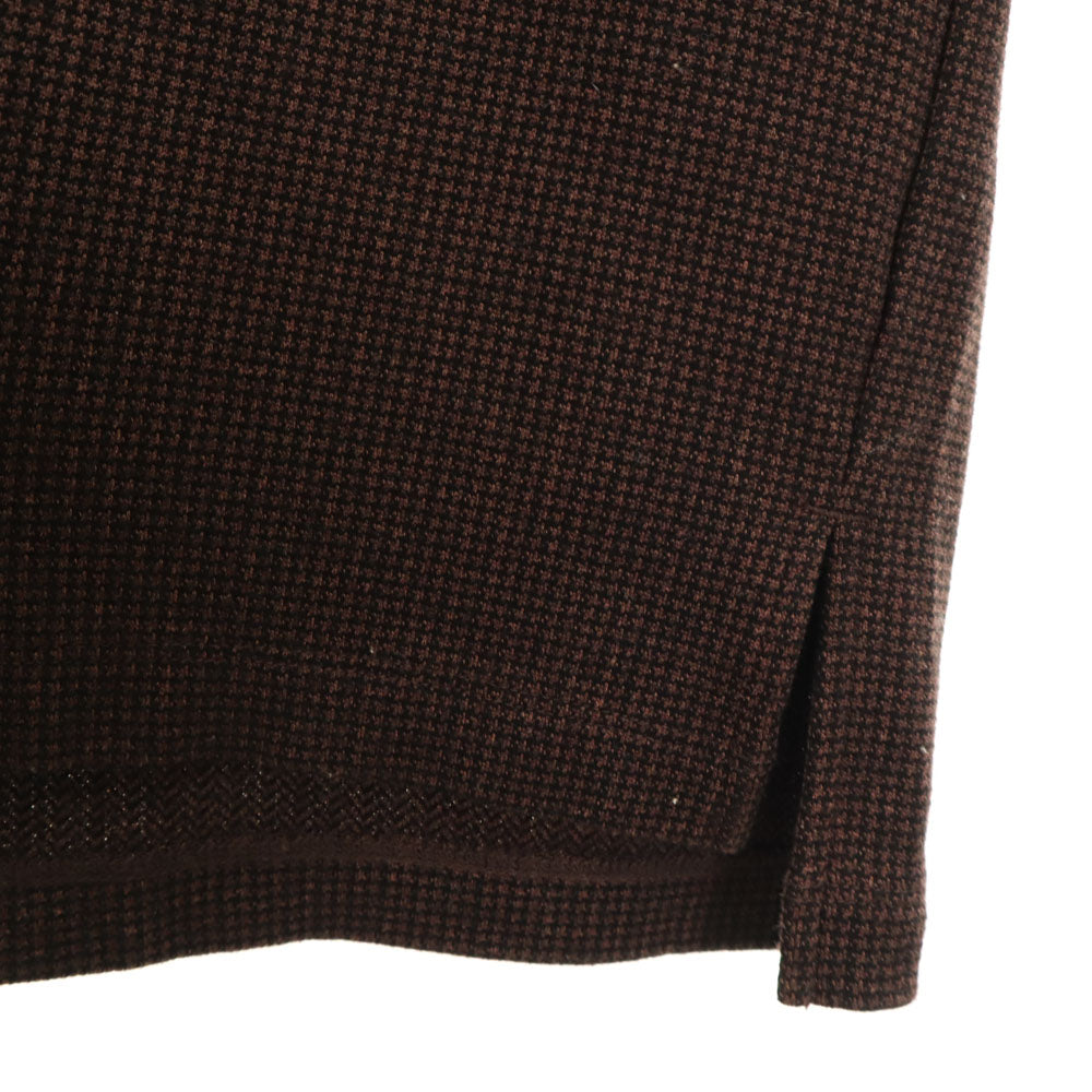 カーリーアンドシーオー 日本製 長袖 シャツ 上下 セットアップ 2 ブラウン メンズ