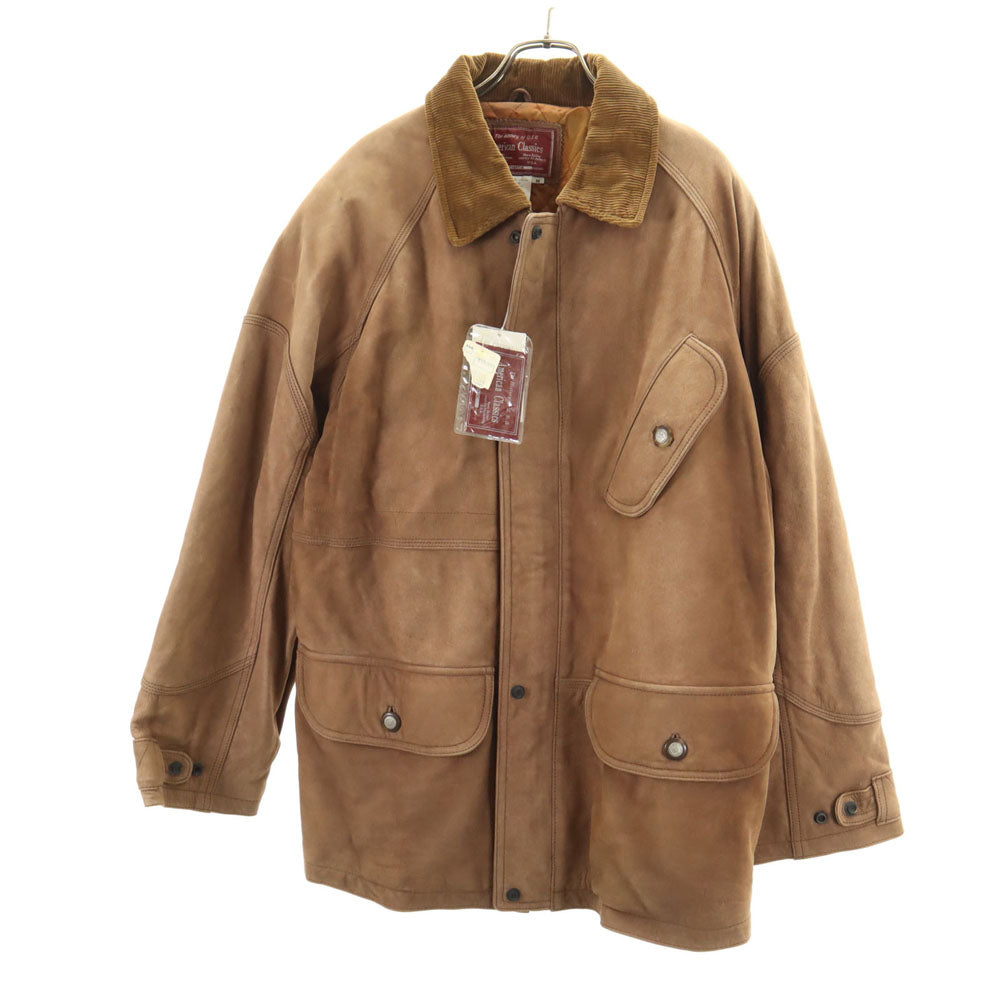 American Classics 未使用 本革 レザージャケット M ベージュ系 タグ付き メンズ