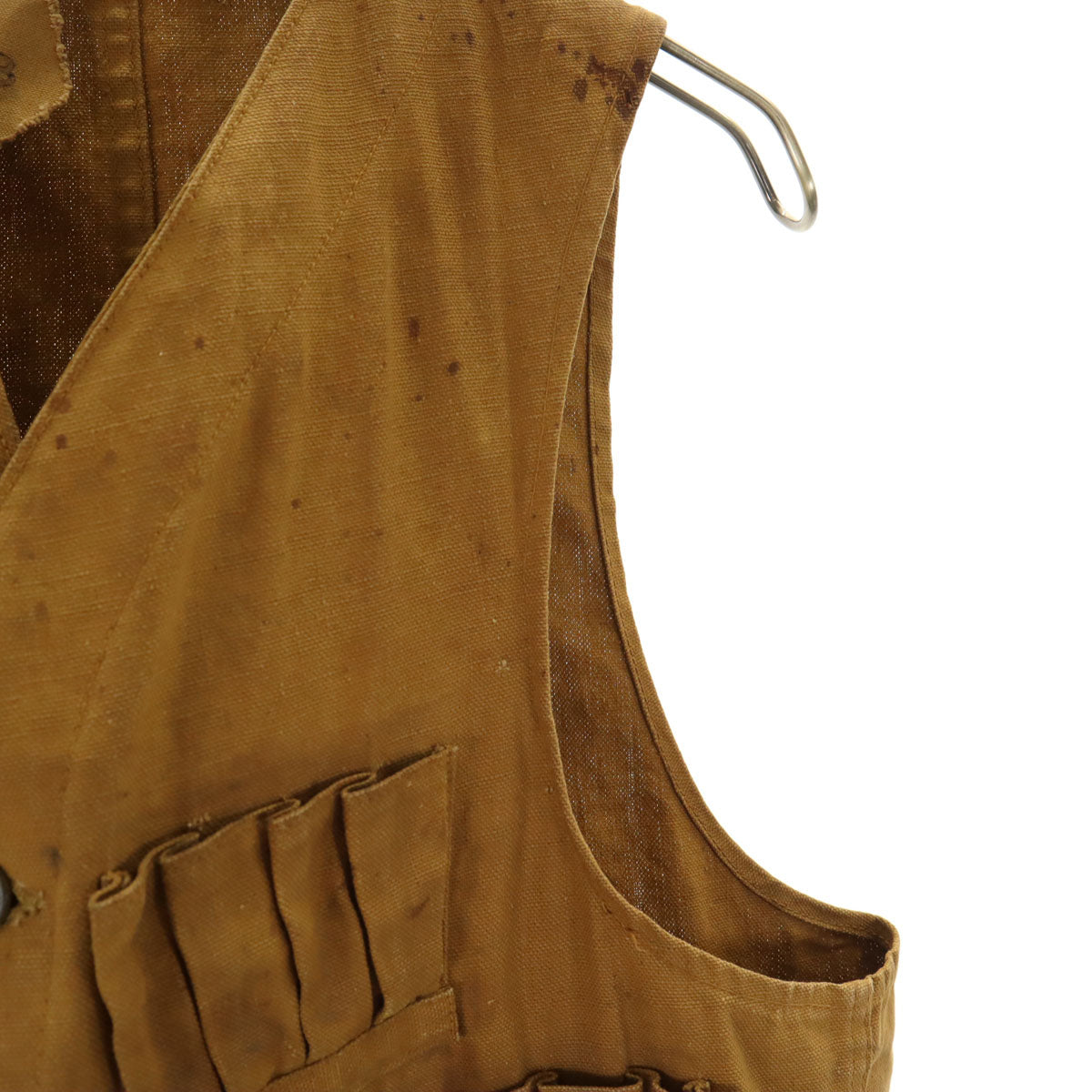 VINTAGE ヴィンテージ 40s 50s ノースリーブ ハンティング ベスト ベージュ メンズ