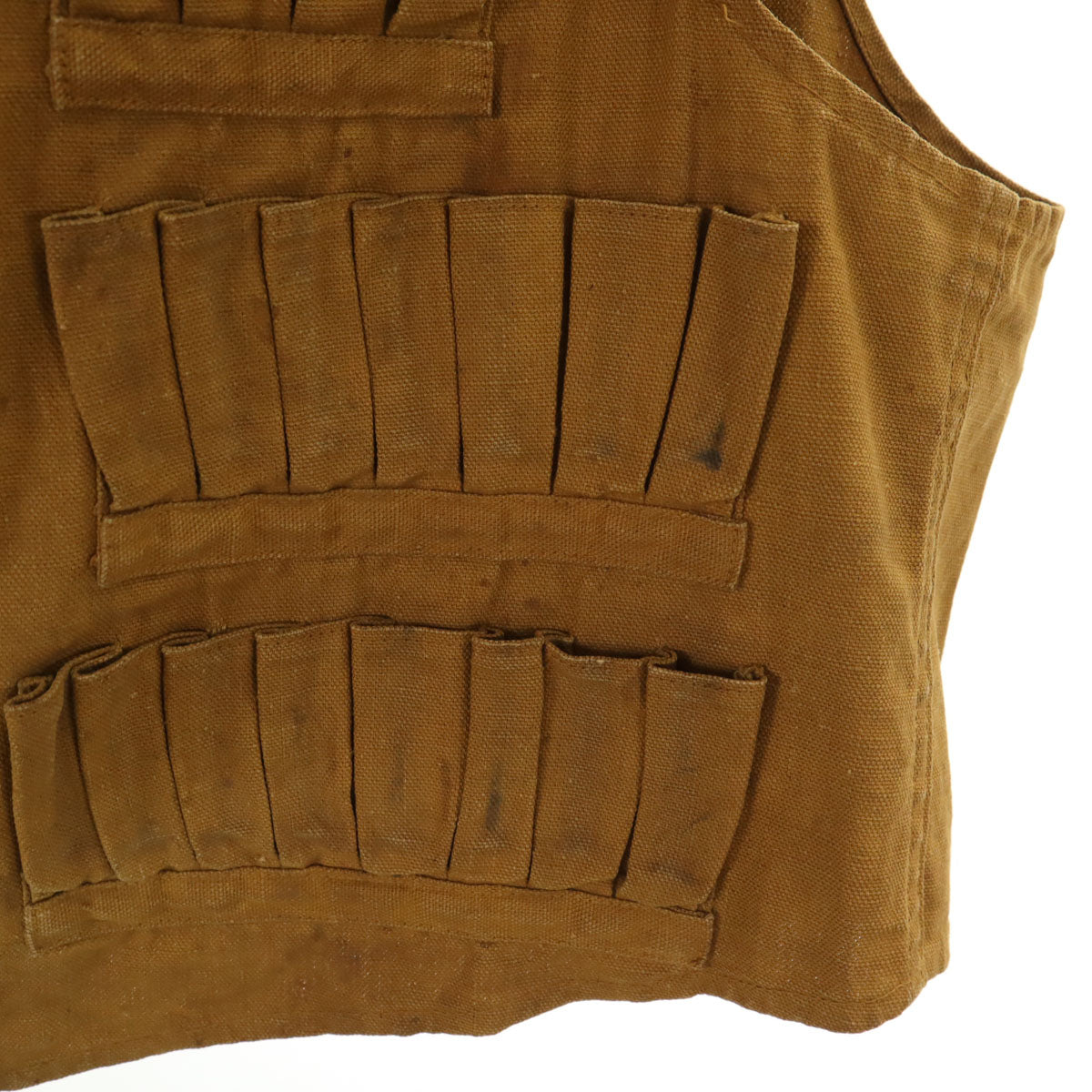 VINTAGE ヴィンテージ 40s 50s ノースリーブ ハンティング ベスト ベージュ メンズ