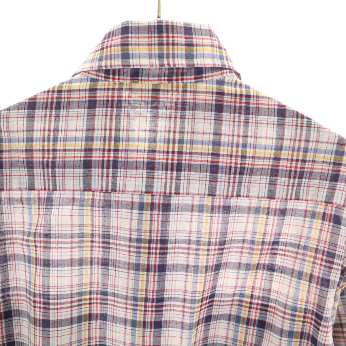 Levi's リーバイス 70s ヴィンテージビッグE 白タブ 衿芯 チェック柄 長袖 ボタンダウンシャツ M メンズ