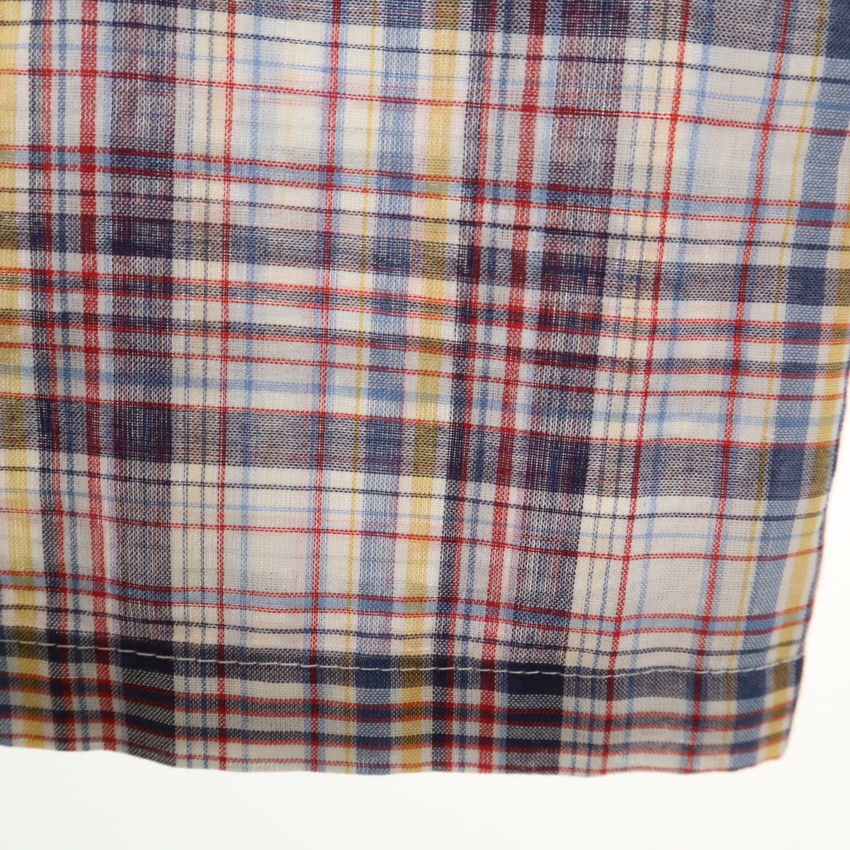 Levi's リーバイス 70s ヴィンテージビッグE 白タブ 衿芯 チェック柄 長袖 ボタンダウンシャツ M メンズ