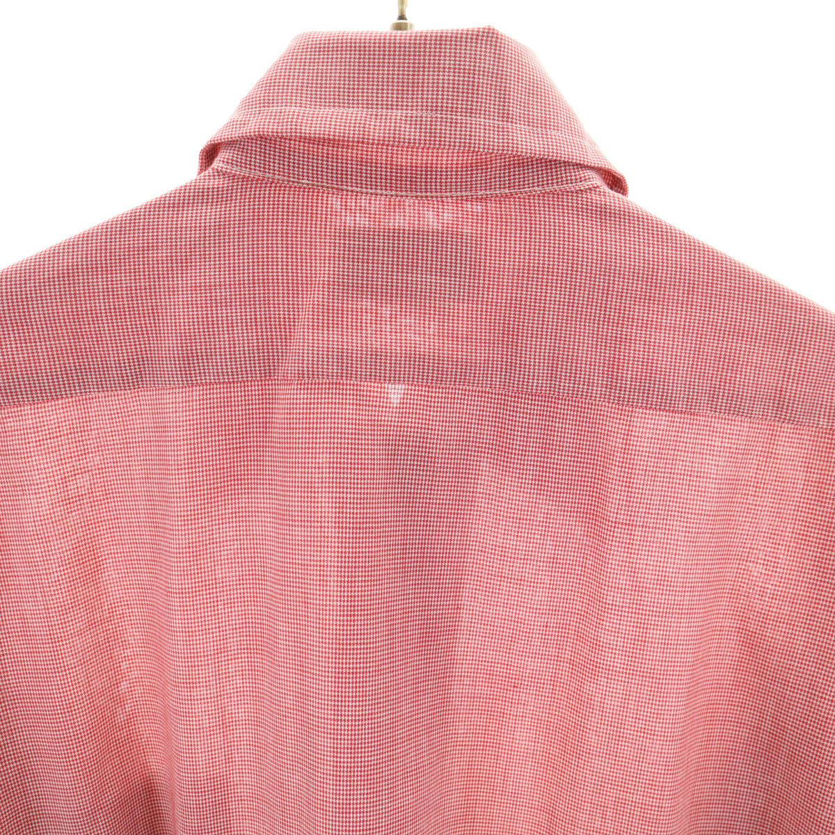 Manhattan マンハッタン 70s ヴィンテージ カナダ製 衿芯 長袖 ボタンダウンシャツ レッド メンズ