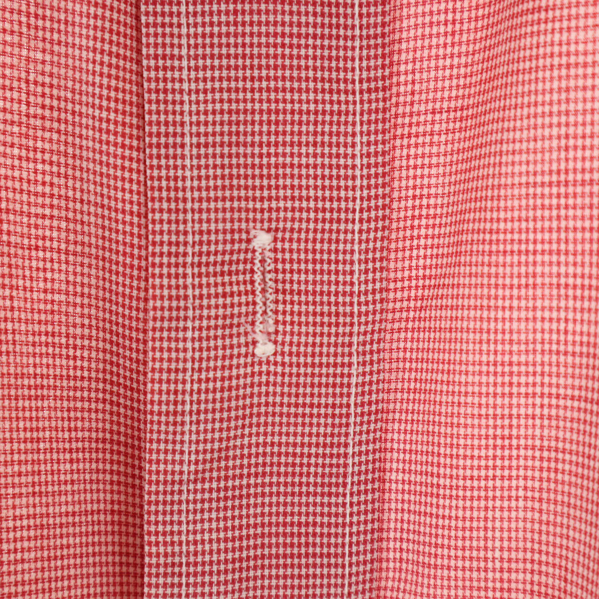 Manhattan マンハッタン 70s ヴィンテージ カナダ製 衿芯 長袖 ボタンダウンシャツ レッド メンズ