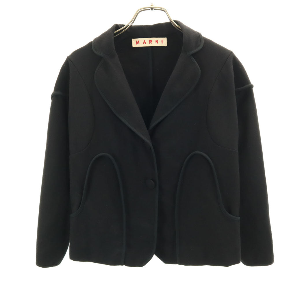 MARNI マルニ ウール ジャケット 40 ブラック レディース
